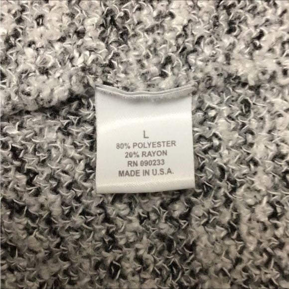 Kirra Women’s Short Sleeve Open Front Sweater Cardigan, Gray, size L - Picture 6 of 7